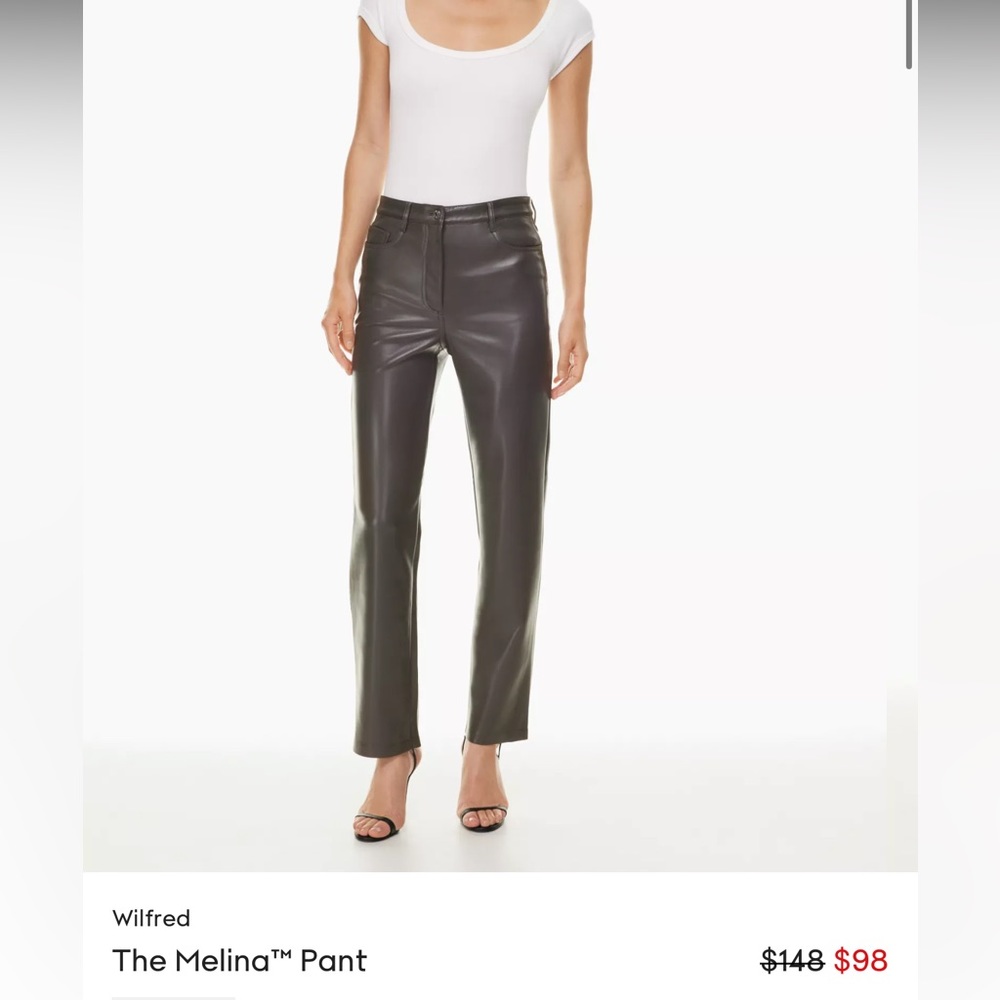 Wilfred melina leather pants